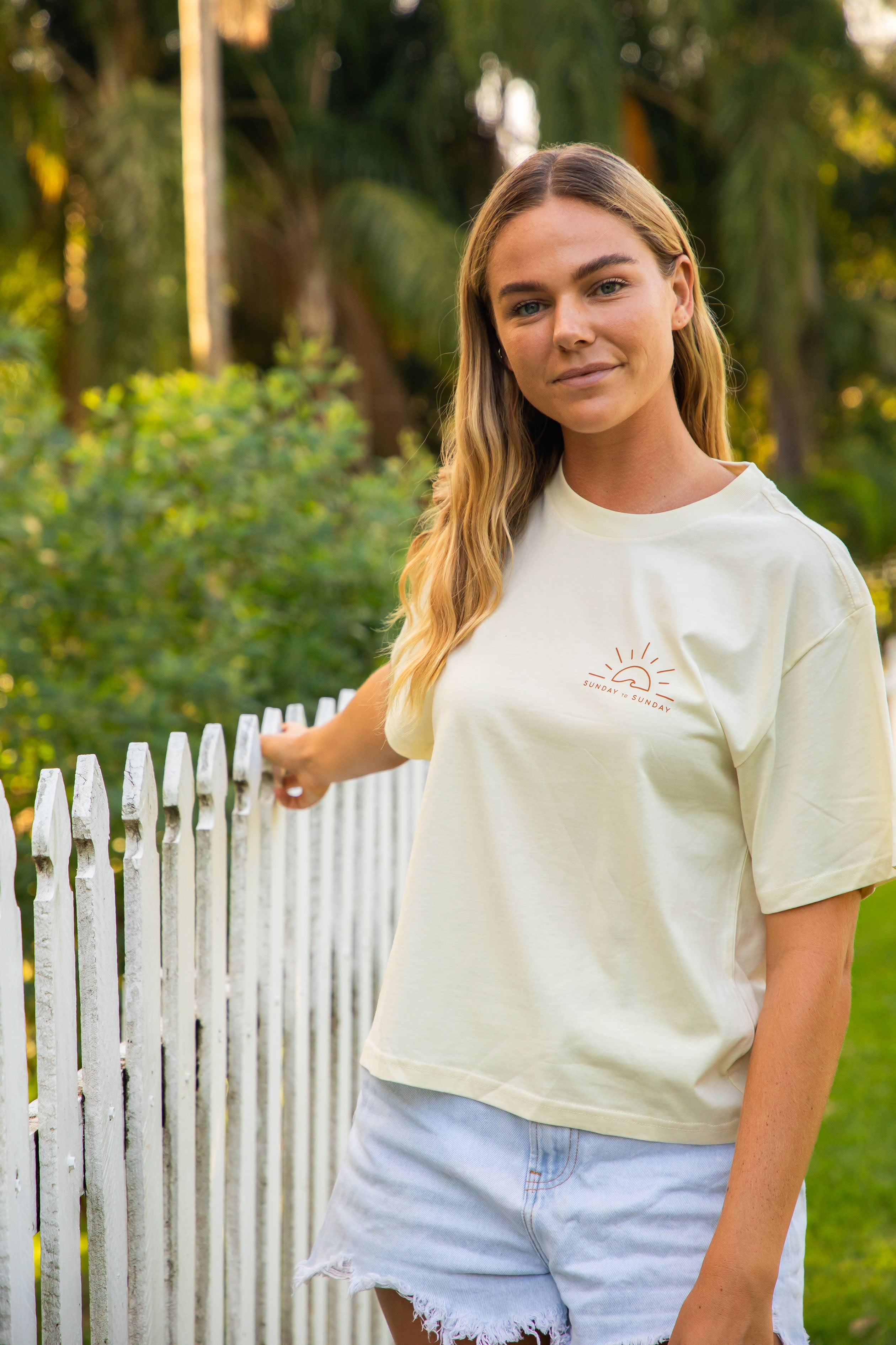 Sunny Wave Tee (Butter)