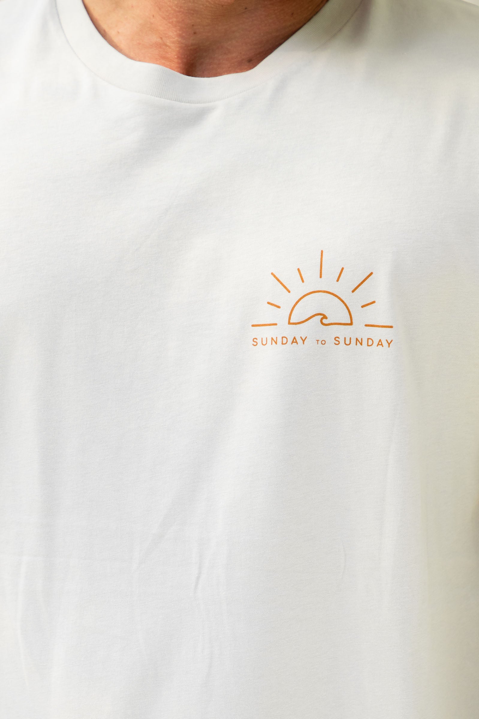 Sunny Wave Men's Tee (Bone)