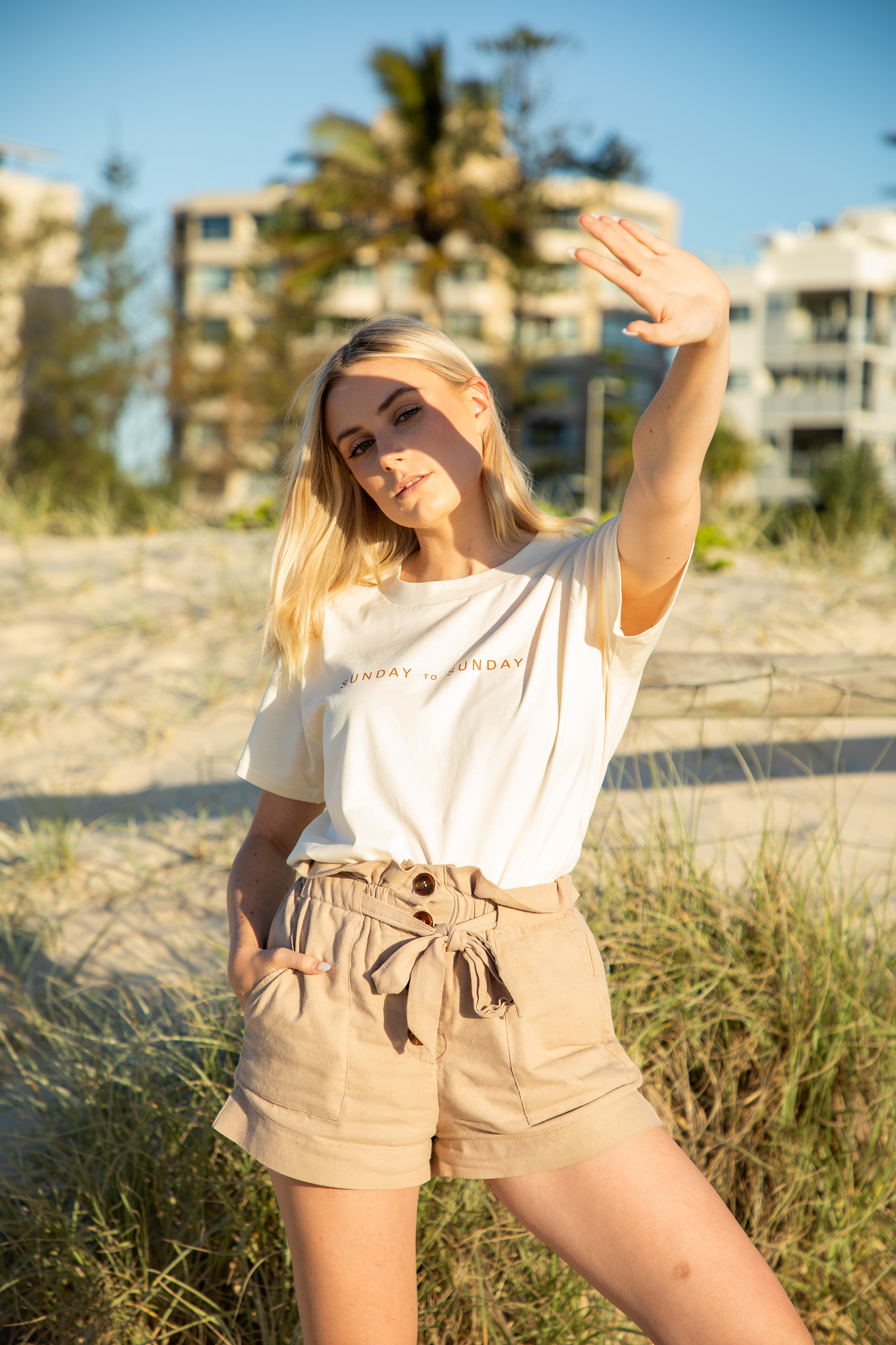 Basic Sunday Tee (Cream)