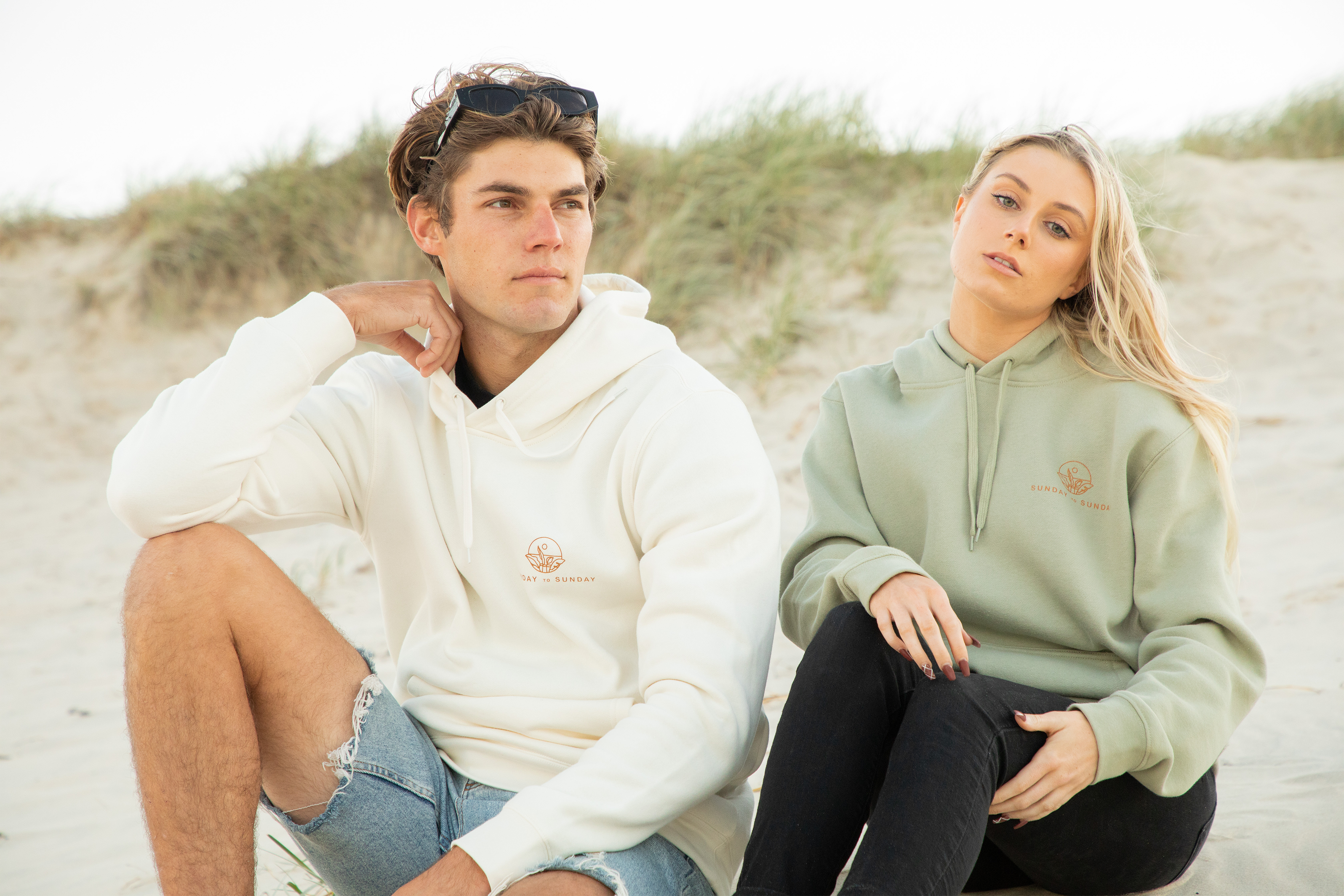 Sunday Unisex Hoodie (Cream)