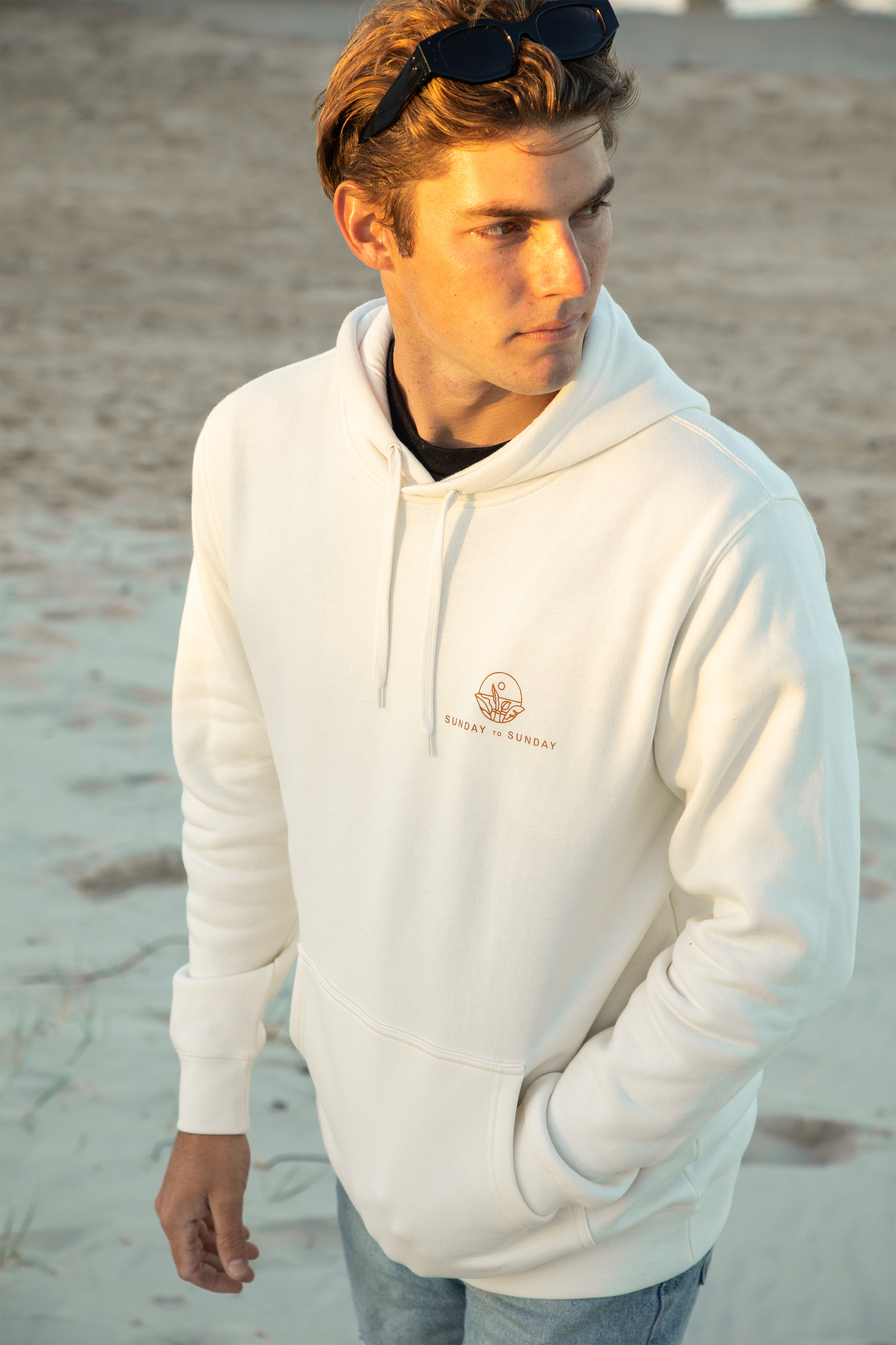 Sunday Unisex Hoodie (Cream)